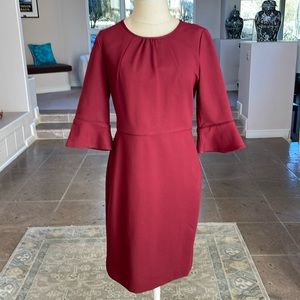 J Crew classic burgundy dress. Size 6
